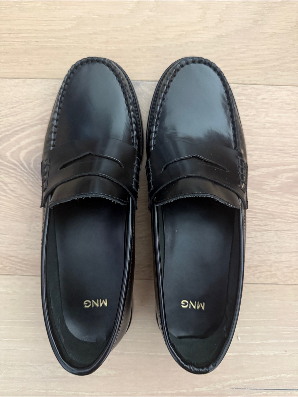 Mango leather penny loafers 38 - Picture 8 of 9